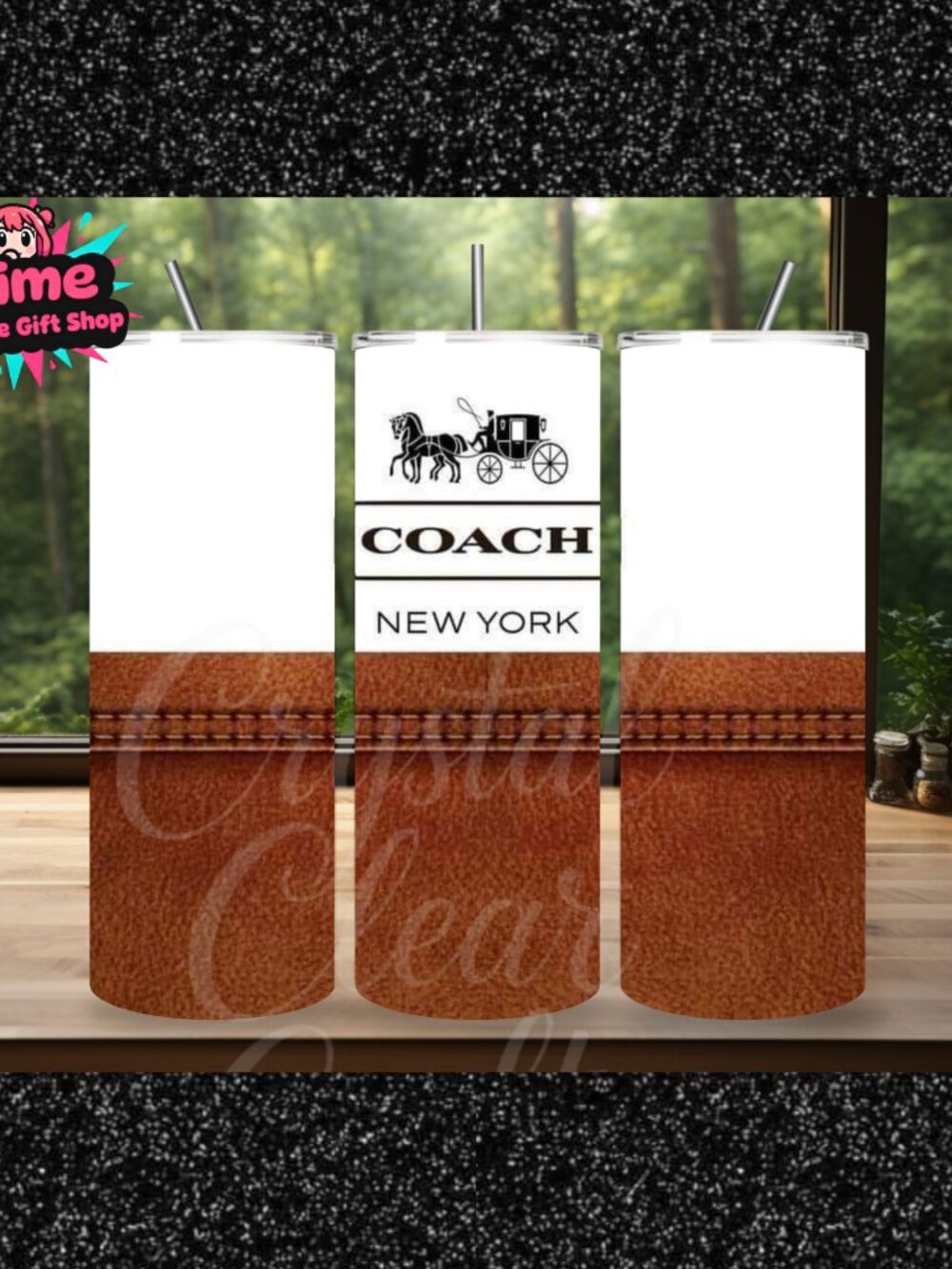 Coach 20oz Stainless Steel Tumbler Custom